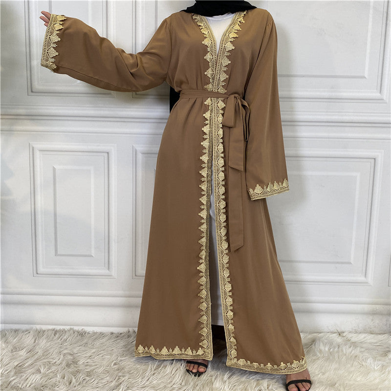 Middle Eastern Muslim Fashion Embroidered Abaya