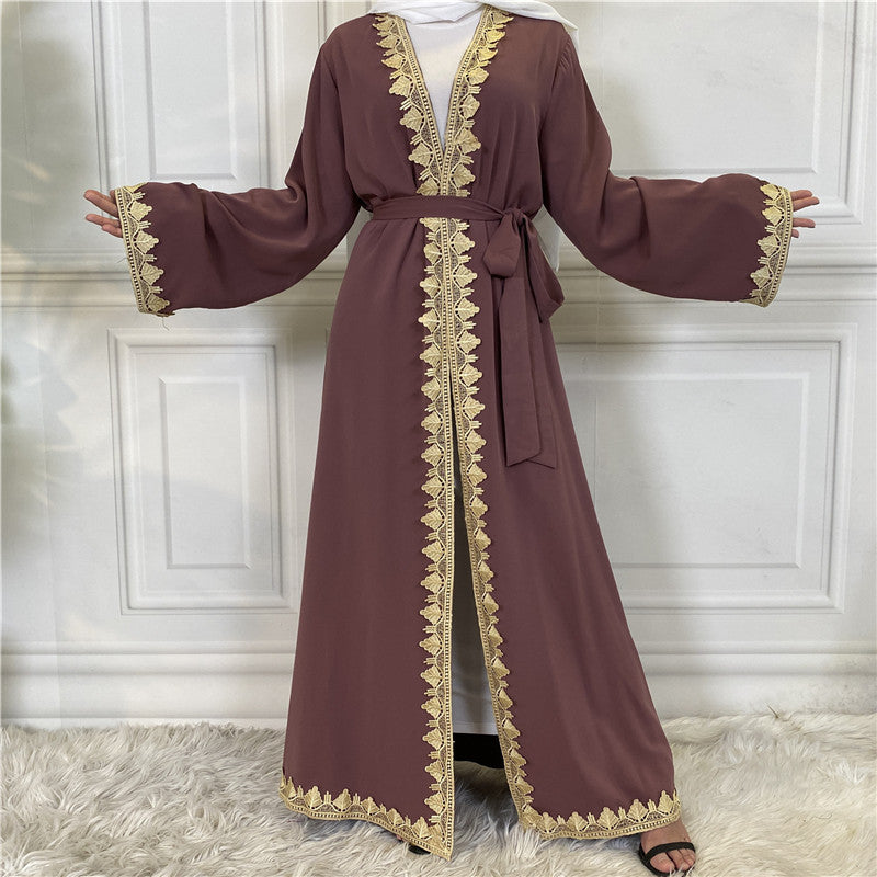 Middle Eastern Muslim Fashion Embroidered Abaya