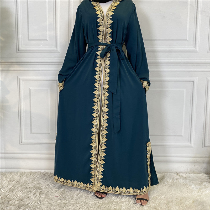 Middle Eastern Muslim Fashion Embroidered Abaya