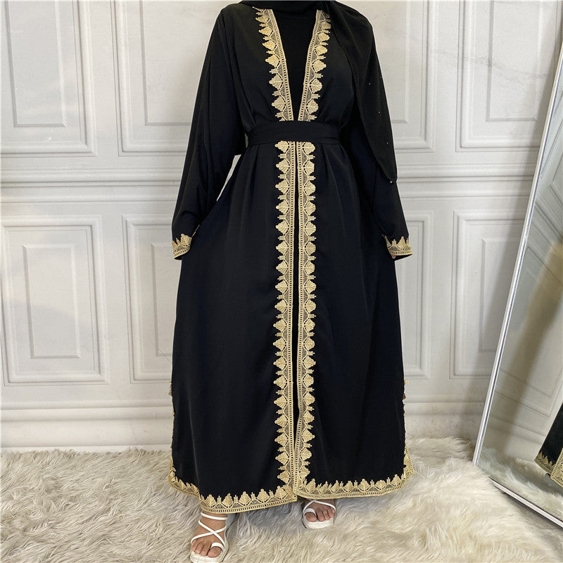 Middle Eastern Muslim Fashion Embroidered Abaya