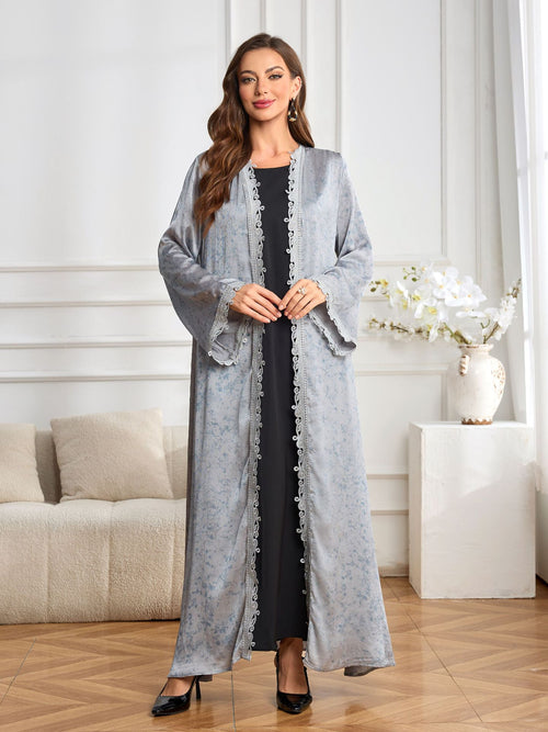 Elegant Black Women?s Abaya ? Modest Long Sleeve Abaya Dress