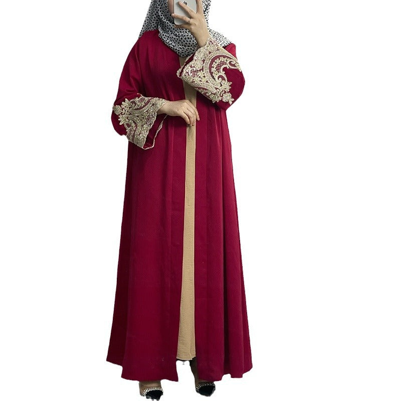 Elegant Embroidered Abaya Dress for Women